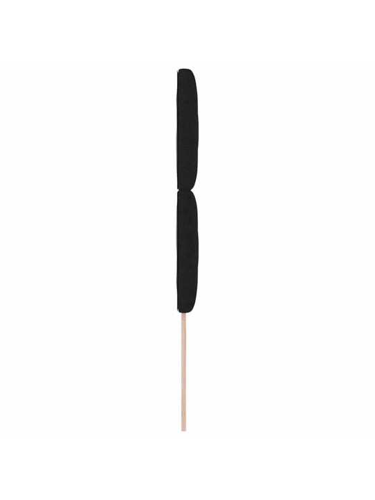 Voodipeats LED tuledega reguleeritav must 100 cm kangas