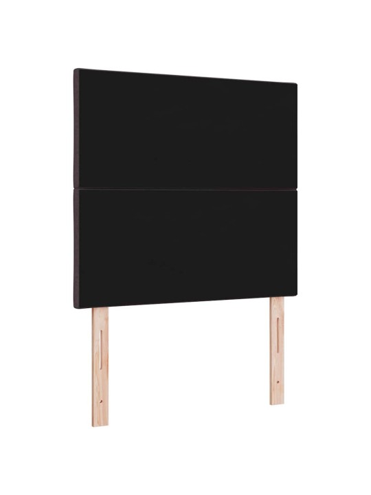 Voodipeats LED tuledega reguleeritav pruun 100 cm kangas