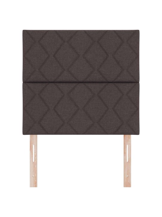 Voodipeats LED tuledega reguleeritav pruun 100 cm kangas
