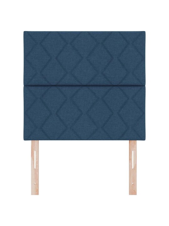 Voodipeats LED tuledega reguleeritav sinine 100 cm kangas