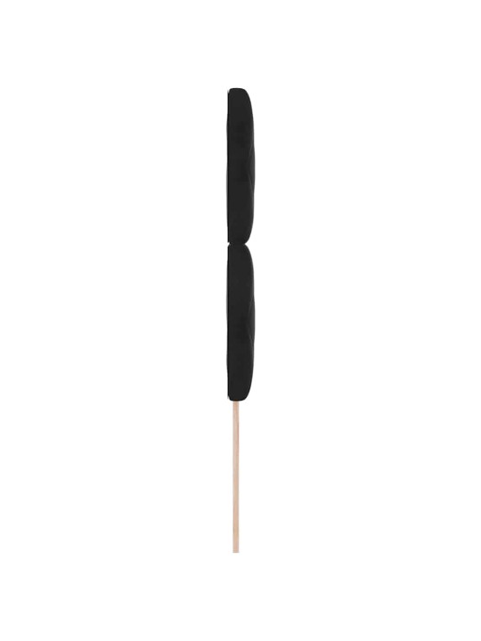 Led peaplaat led -ribatuledega geometric must 100 cm samet