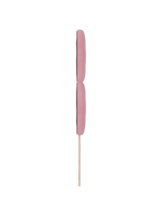 Led peaplaat led -ribatuledega geometric roosa 100 cm samet