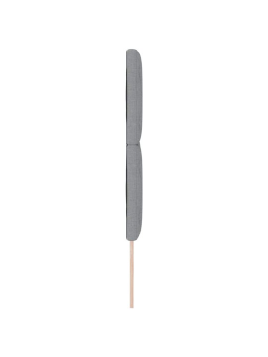 Voodipeats LED tuledega helehall 144 cm kangas