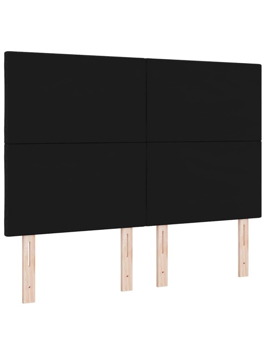Voodipeats LED tuledega reguleeritav must 144 cm kangas