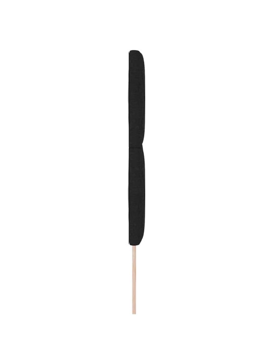 Voodipeats LED tuledega reguleeritav must 144 cm kangas