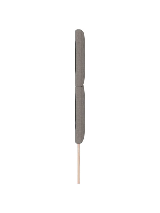 Voodipeats LED tuledega pruunikashall 144 cm kangas