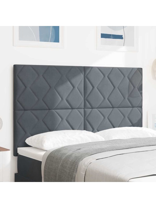 Led peaplaat led -ribatuledega geometric tumehall 144 cm samet