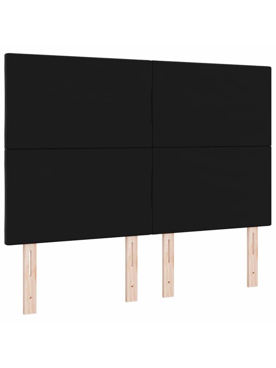 Led peaplaat led -ribatuledega geometric must 144 cm samet