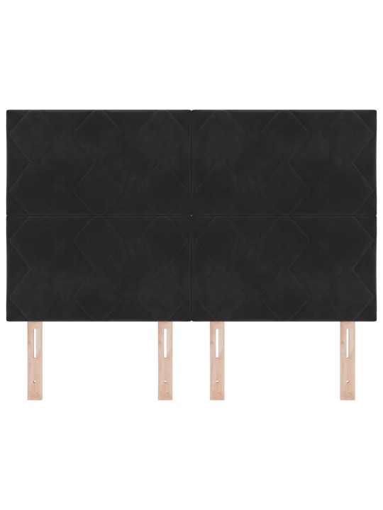 Led peaplaat led -ribatuledega geometric must 144 cm samet