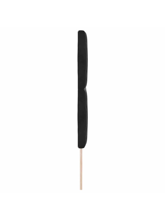 Led peaplaat led -ribatuledega geometric must 144 cm samet