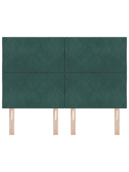 Led peaplaat led -ribatuledega peaga tumeroheline 144 cm samet