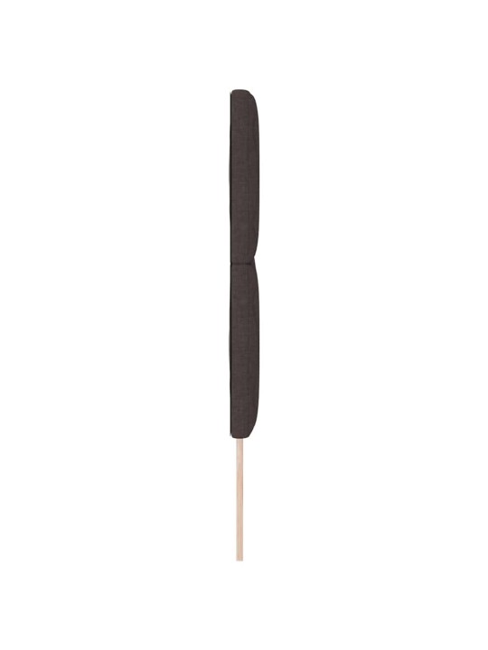 Voodipeats LED tuledega reguleeritav pruun 160 cm kangas