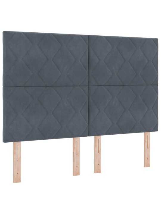 Led peaplaat led -ribatuledega geometric tumehall 160 cm samet