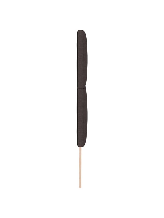 Voodipeats LED tuledega reguleeritav pruun 180 cm kangas