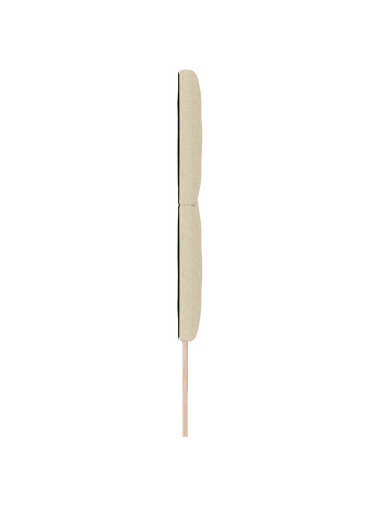 Voodipeats LED tuledega reguleeritav kreemjas 180 cm kangas