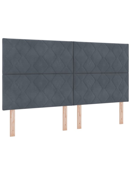 Led peaplaat led -ribatuledega geometric tumehall 180 cm samet