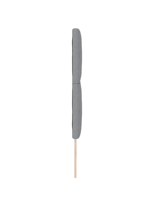 Voodipeats LED tuledega helehall 200 cm kangas