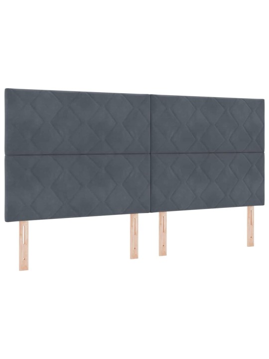 Led peaplaat led -ribatuledega geometric tumehall 200 cm samet