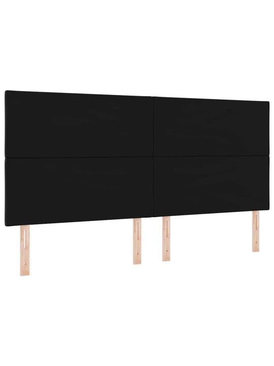 Led peaplaat led -ribatuledega geometric must 200 cm samet