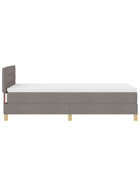 Vedruvoodi madratsiga peaga pruunikashall 90 x 200 cm kangas