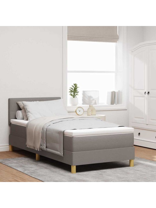 Vedruvoodi madratsiga peaga pruunikashall 90 x 200 cm kangas