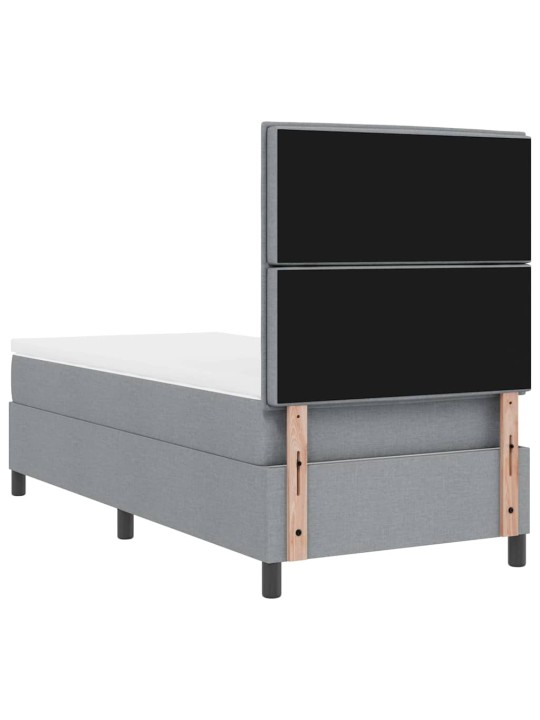 Kontinentaalvoodi madratsiga helehall 100 x 200 cm kangas