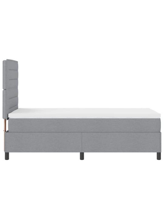 Kontinentaalvoodi madratsiga helehall 100 x 200 cm kangas
