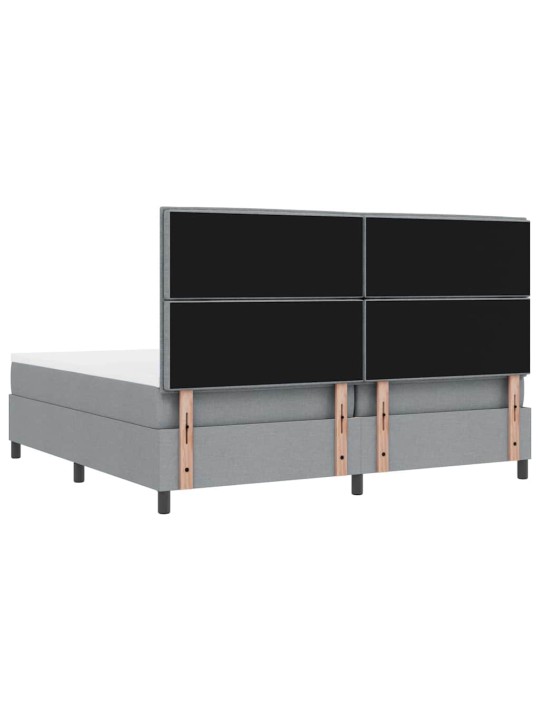 Kontinentaalvoodi madratsiga helehall 200 x 200 cm kangas