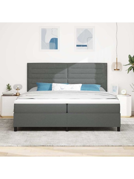 Kontinentaalvoodi madratsiga tumehall 200 x 200 cm kangas