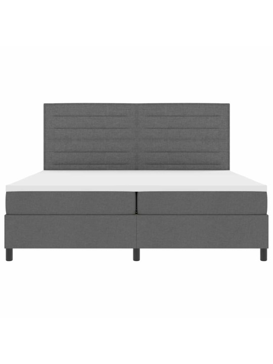Kontinentaalvoodi madratsiga tumehall 200 x 200 cm kangas