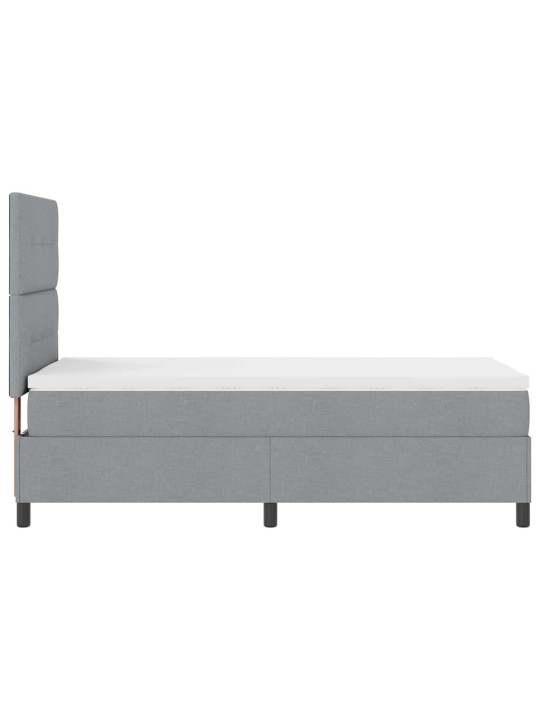 Kontinentaalvoodi madratsiga helehall 100 x 200 cm kangas