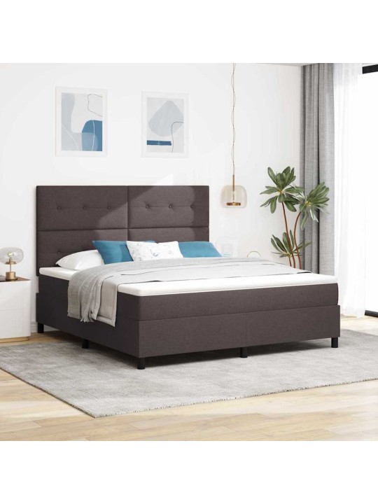 Kontinentaalvoodi madratsiga tumepruun 180 x 200 cm kangas