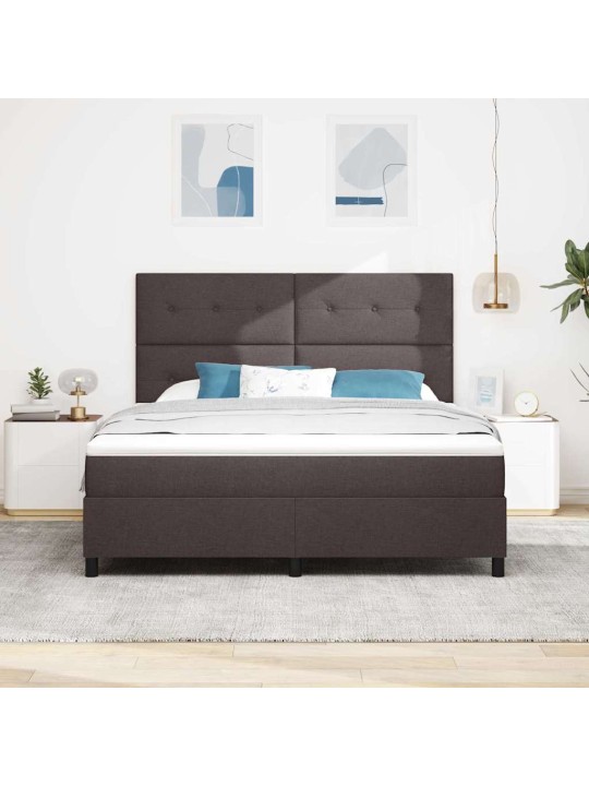 Kontinentaalvoodi madratsiga tumepruun 180 x 200 cm kangas