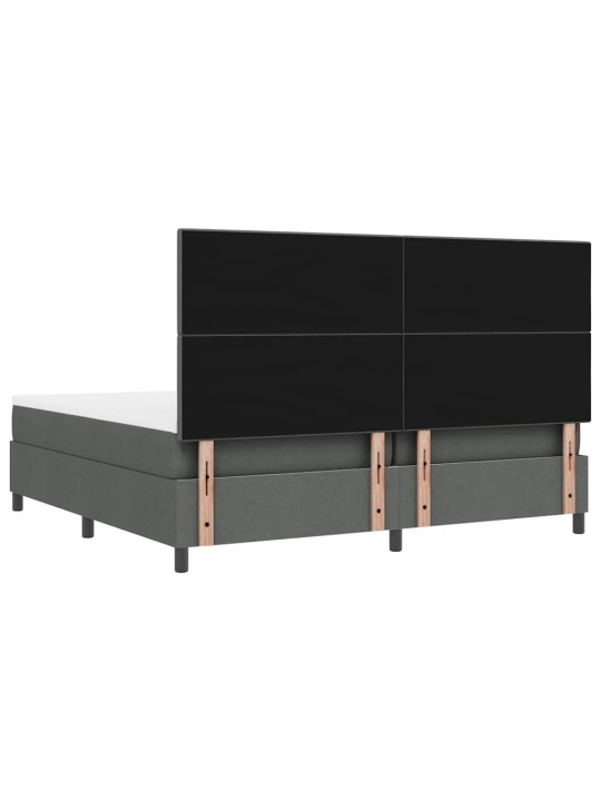 Kontinentaalvoodi madratsiga tumehall 200 x 200 cm kangas
