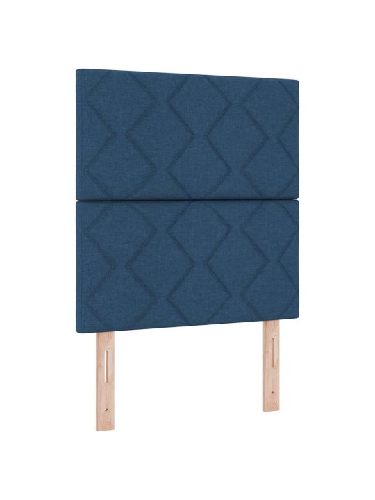Kontinentaalvoodi madratsi ja peatsiga sinine 80 x 200 cm kangas