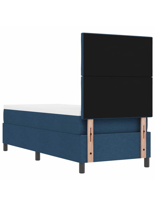 Kontinentaalvoodi madratsi ja peatsiga sinine 80 x 200 cm kangas