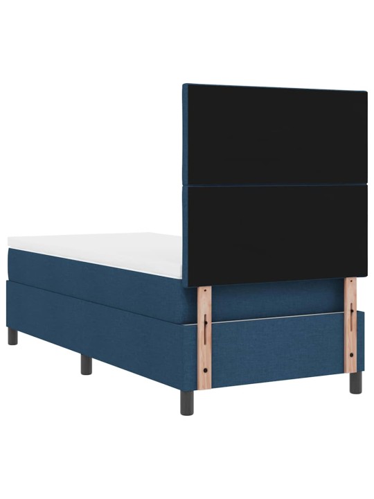 Kontinentaalvoodi madratsi ja peatsiga sinine 90 x 200 cm kangas