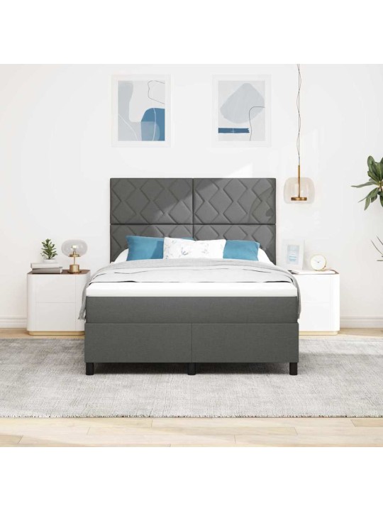 Kontinentaalvoodi madratsiga tumehall 140 x 200 cm kangas