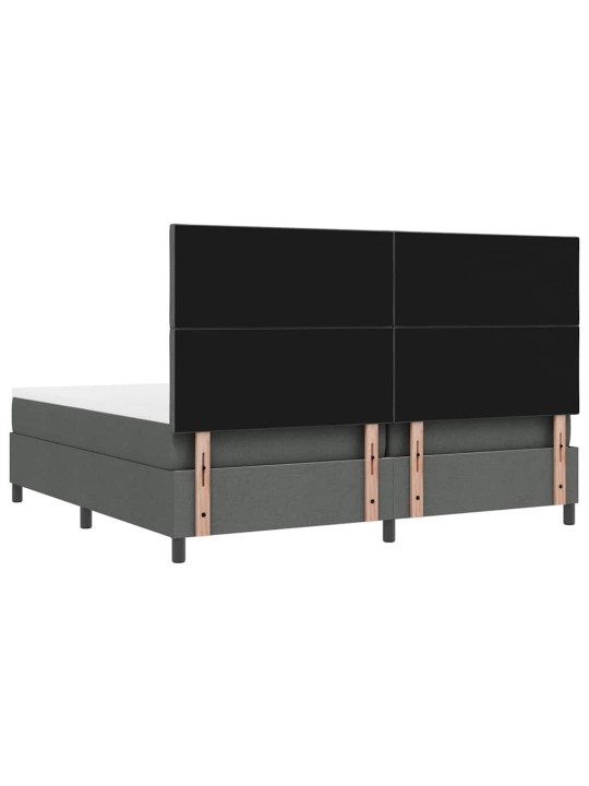 Kontinentaalvoodi madratsiga tumehall 200 x 200 cm kangas