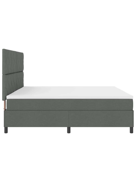 Kontinentaalvoodi madratsiga tumehall 200 x 200 cm kangas