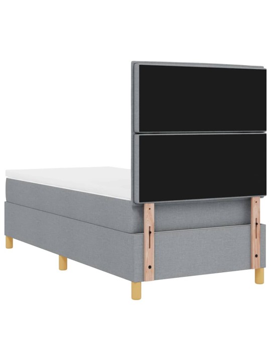 Kontinentaalvoodi madratsiga helehall 100 x 200 cm kangas