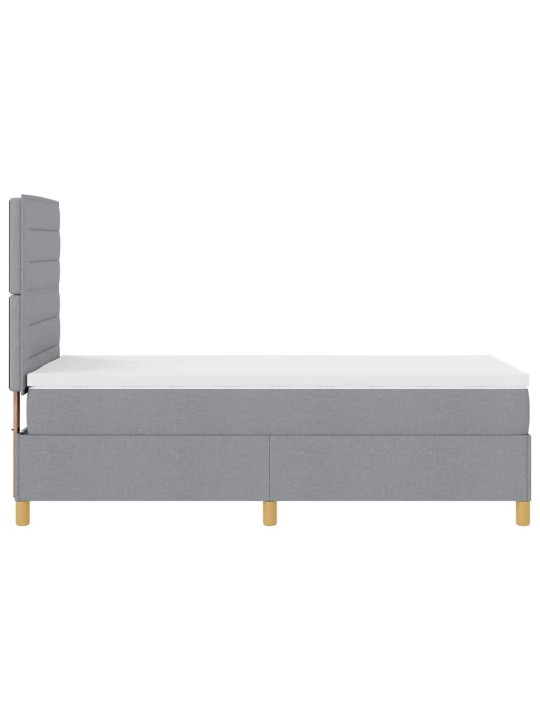 Kontinentaalvoodi madratsiga helehall 100 x 200 cm kangas