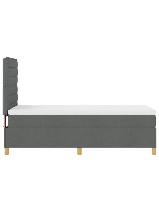 Kontinentaalvoodi madratsiga tumehall 100 x 200 cm kangas