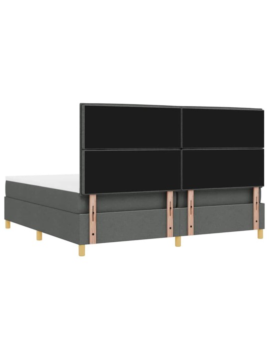 Kontinentaalvoodi madratsiga tumehall 200 x 200 cm kangas
