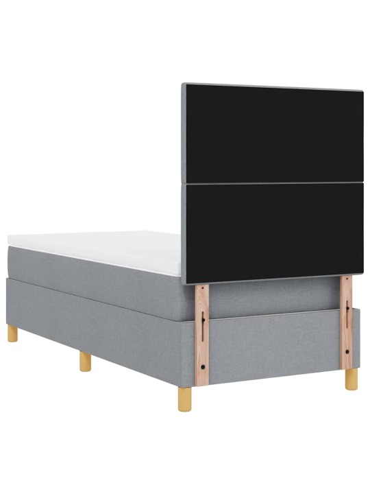 Kontinentaalvoodi madratsiga helehall 100 x 200 cm kangas
