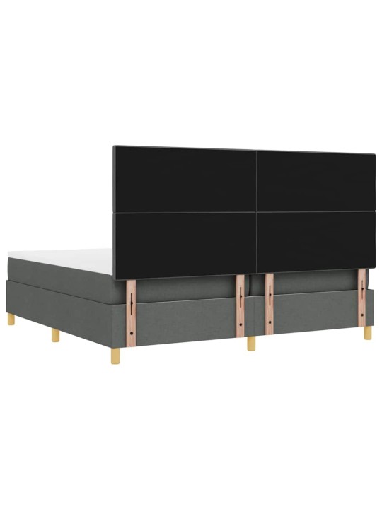 Kontinentaalvoodi madratsiga tumehall 200 x 200 cm kangas