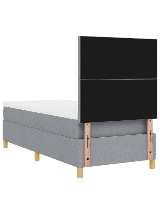 Kontinentaalvoodi madratsiga helehall 100 x 200 cm kangas
