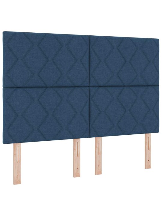 Kontinentaalvoodi madratsi ja peatsiga sinine 140 x 200 cm kangas