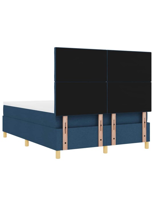 Kontinentaalvoodi madratsi ja peatsiga sinine 140 x 200 cm kangas