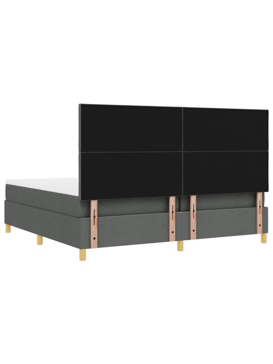 Kontinentaalvoodi madratsiga tumehall 200 x 200 cm kangas